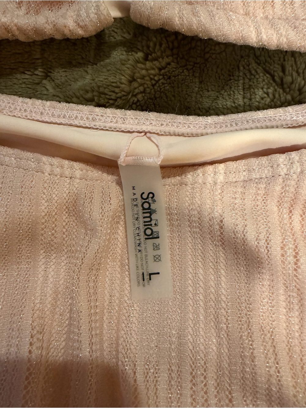 Women’s Light Pink Ruffle Bikini Set - Picture 2 of 4
